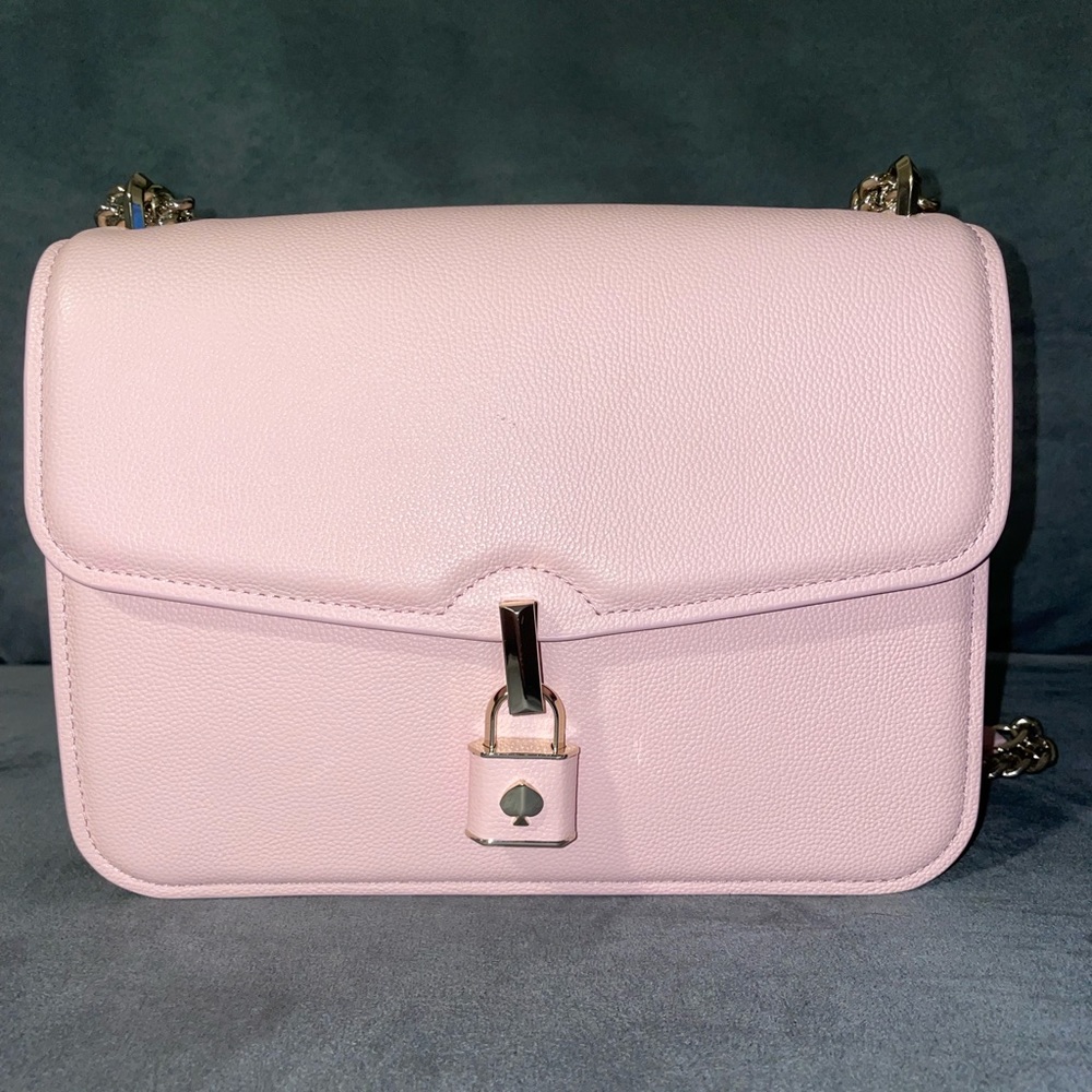 UEC Kate Spade Locket Large Flap Pale Pink CONVERTIBLE Shoulder Bag